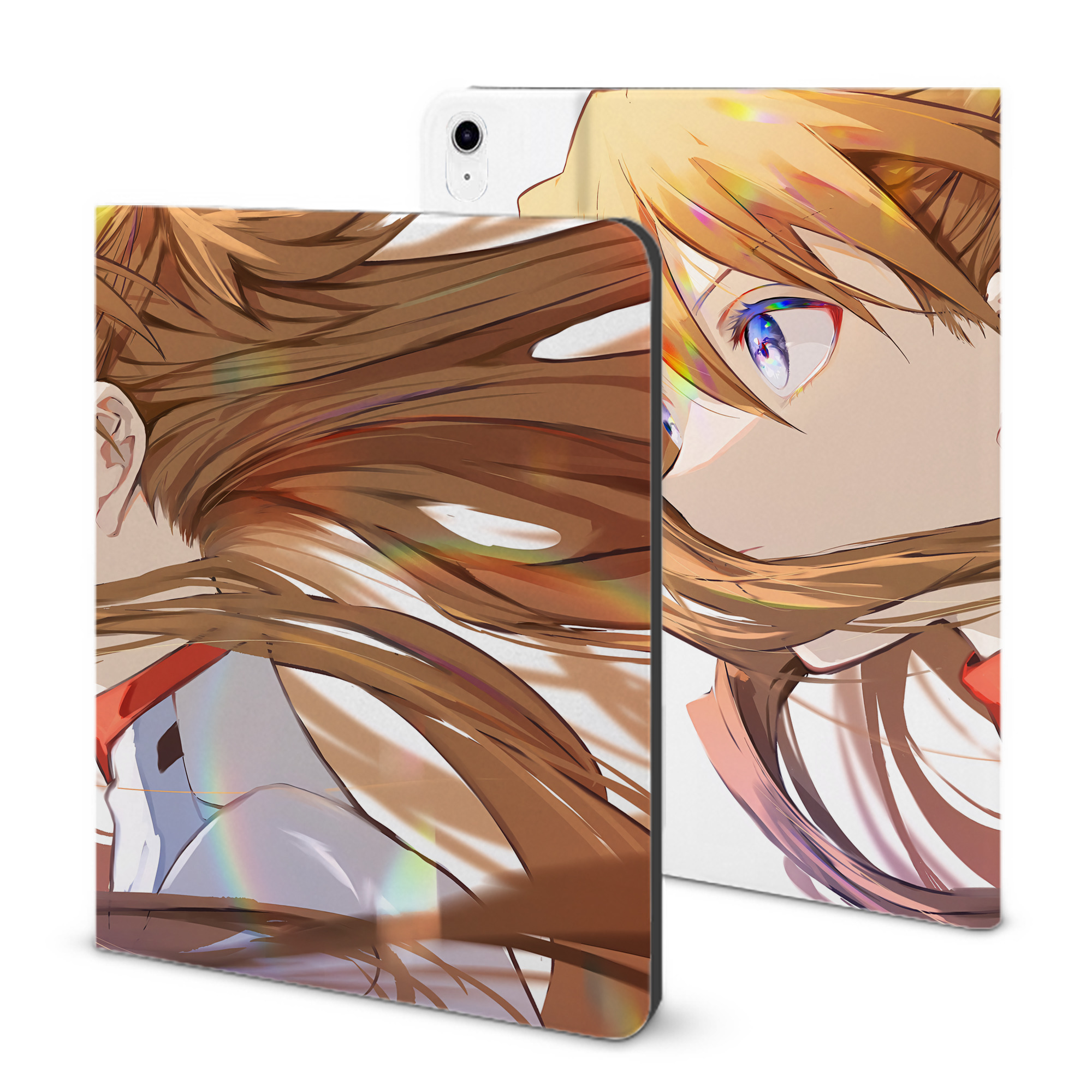 （画像用） EVA 新世紀エヴァンゲリオン IPad ケース ブック型 PUレザー TPU 耐衝撃 軽量 薄型 ペン収納なし 全面保護 IPad 各モデル対応